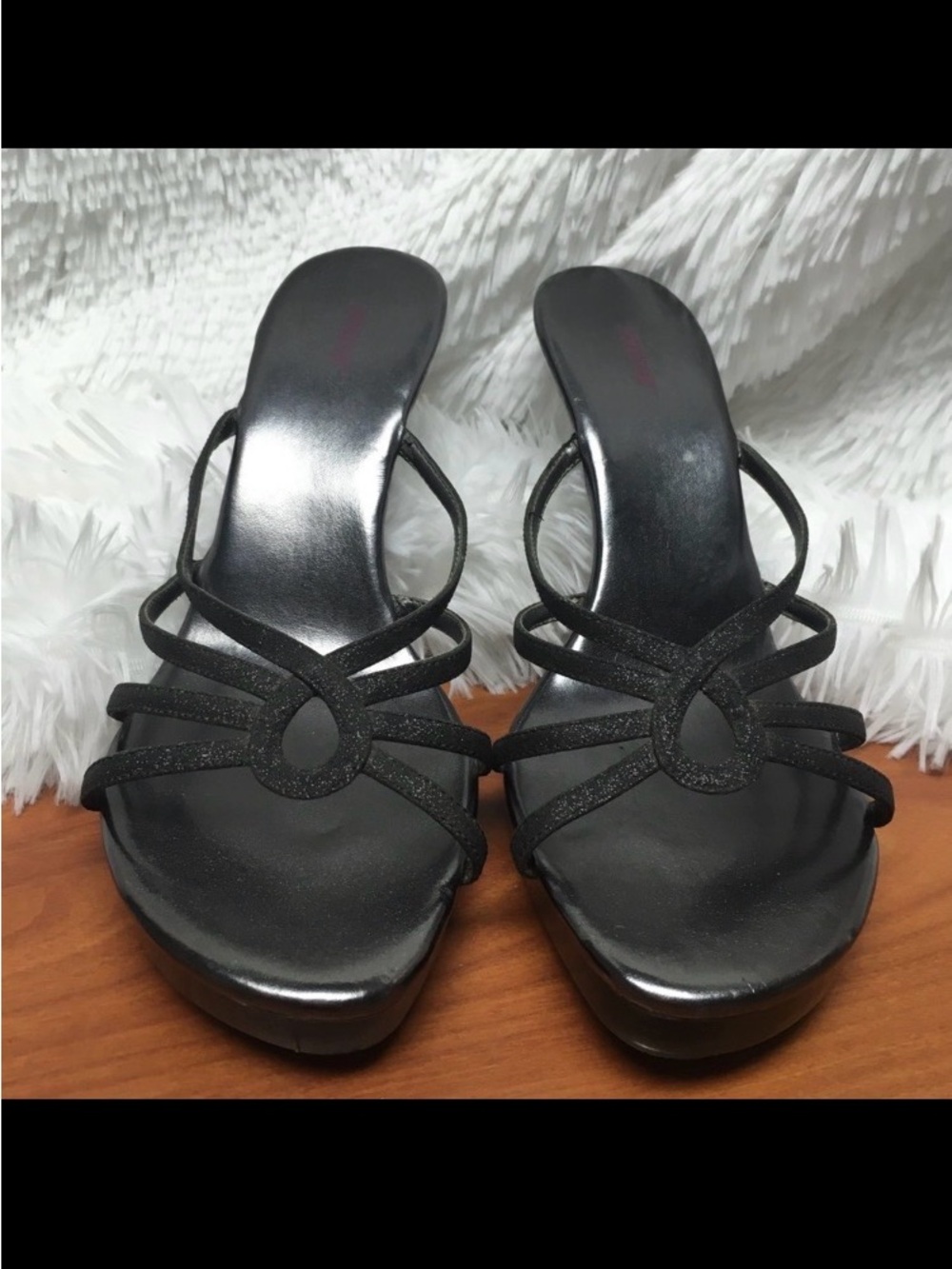 Charcoal Silver Heels
